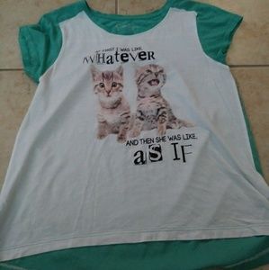 Jessica Simpson Cat graphic shirt